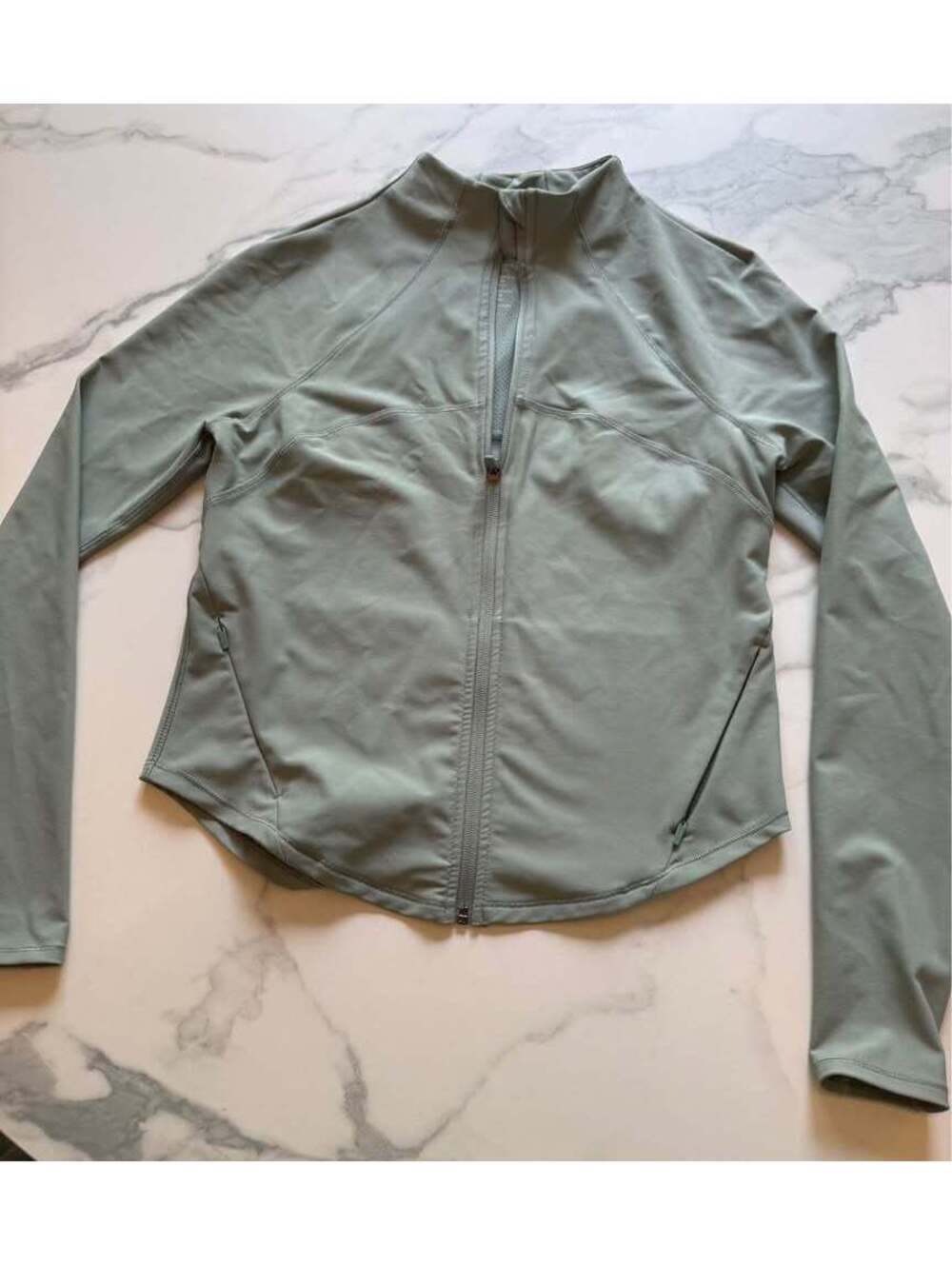 Old Navy Active PowerSoft Full Zip Workout Jacket Sage Green – XS